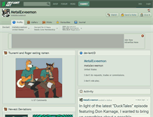 Tablet Screenshot of metalexveemon.deviantart.com
