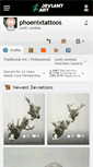 Mobile Screenshot of phoenixtattoos.deviantart.com