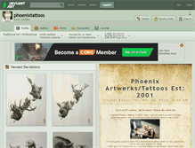 Tablet Screenshot of phoenixtattoos.deviantart.com