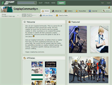 Tablet Screenshot of cosplaycommunity.deviantart.com