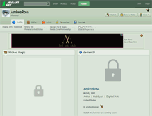 Tablet Screenshot of ambrerosa.deviantart.com