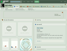 Tablet Screenshot of matrxdrgn.deviantart.com