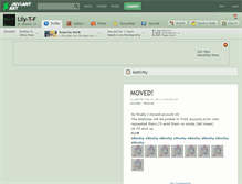 Tablet Screenshot of lily-t-f.deviantart.com