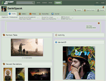 Tablet Screenshot of danielspacek.deviantart.com