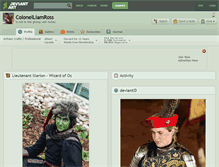 Tablet Screenshot of colonelliamross.deviantart.com