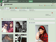 Tablet Screenshot of goth-mermaid.deviantart.com