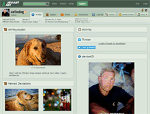 Tablet Screenshot of cellodog.deviantart.com