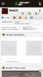 Mobile Screenshot of deatzh.deviantart.com