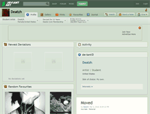Tablet Screenshot of deatzh.deviantart.com
