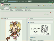 Tablet Screenshot of koibito-san.deviantart.com