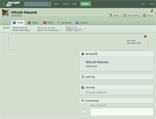 Tablet Screenshot of mitzuki-kasume.deviantart.com