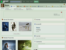 Tablet Screenshot of bunya.deviantart.com