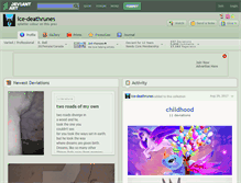Tablet Screenshot of ice-deathrunes.deviantart.com