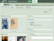 Tablet Screenshot of mortishia.deviantart.com