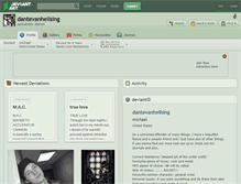 Tablet Screenshot of dantevanhellsing.deviantart.com