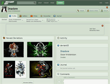 Tablet Screenshot of draxlore.deviantart.com