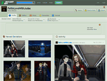 Tablet Screenshot of fellinlovewithjudas.deviantart.com