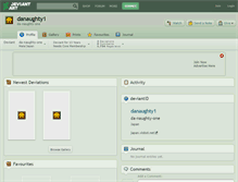 Tablet Screenshot of danaughty1.deviantart.com