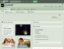 Tablet Screenshot of dweed52889.deviantart.com