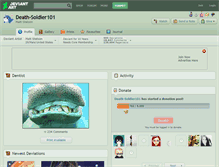 Tablet Screenshot of death-soldier101.deviantart.com