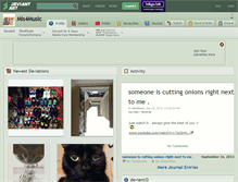 Tablet Screenshot of mis4music.deviantart.com