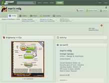 Tablet Screenshot of man1c-m0g.deviantart.com