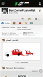 Mobile Screenshot of bestdamnpixelartist.deviantart.com