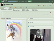 Tablet Screenshot of darkmoonwolf21.deviantart.com
