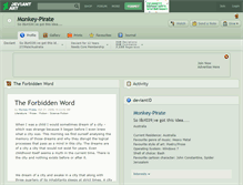 Tablet Screenshot of monkey-pirate.deviantart.com