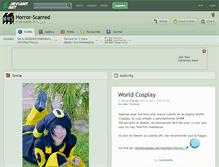 Tablet Screenshot of horror-scarred.deviantart.com