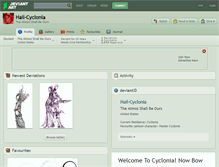 Tablet Screenshot of hail-cyclonia.deviantart.com