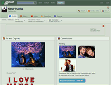 Tablet Screenshot of naruhinakiss.deviantart.com