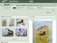 Tablet Screenshot of danuta50.deviantart.com