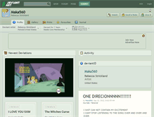 Tablet Screenshot of maka560.deviantart.com