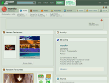 Tablet Screenshot of moroko.deviantart.com