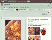 Tablet Screenshot of deadnemo.deviantart.com