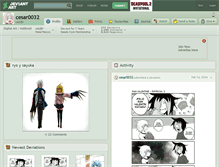 Tablet Screenshot of cesar0032.deviantart.com