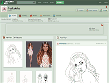 Tablet Screenshot of freakykriss.deviantart.com