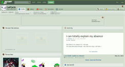 Desktop Screenshot of capzack.deviantart.com