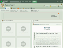 Tablet Screenshot of chubbychaser13.deviantart.com