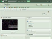 Tablet Screenshot of kissmytutu.deviantart.com