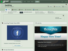 Tablet Screenshot of kaotiking.deviantart.com