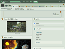 Tablet Screenshot of crossroad.deviantart.com