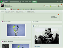 Tablet Screenshot of gavinwm.deviantart.com