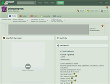 Tablet Screenshot of crimsonraven.deviantart.com