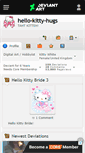 Mobile Screenshot of hello-kitty-hugs.deviantart.com