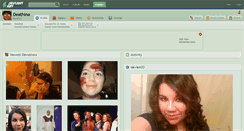 Desktop Screenshot of deathina.deviantart.com