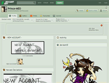 Tablet Screenshot of prince-meo.deviantart.com