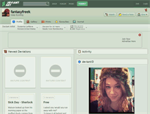 Tablet Screenshot of fantasyfreek.deviantart.com