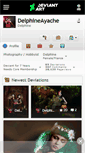 Mobile Screenshot of delphineayache.deviantart.com